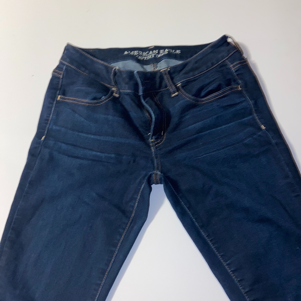 American Eagle Outfitters Denim Jeans Jeggings Super Stretch Long size 6